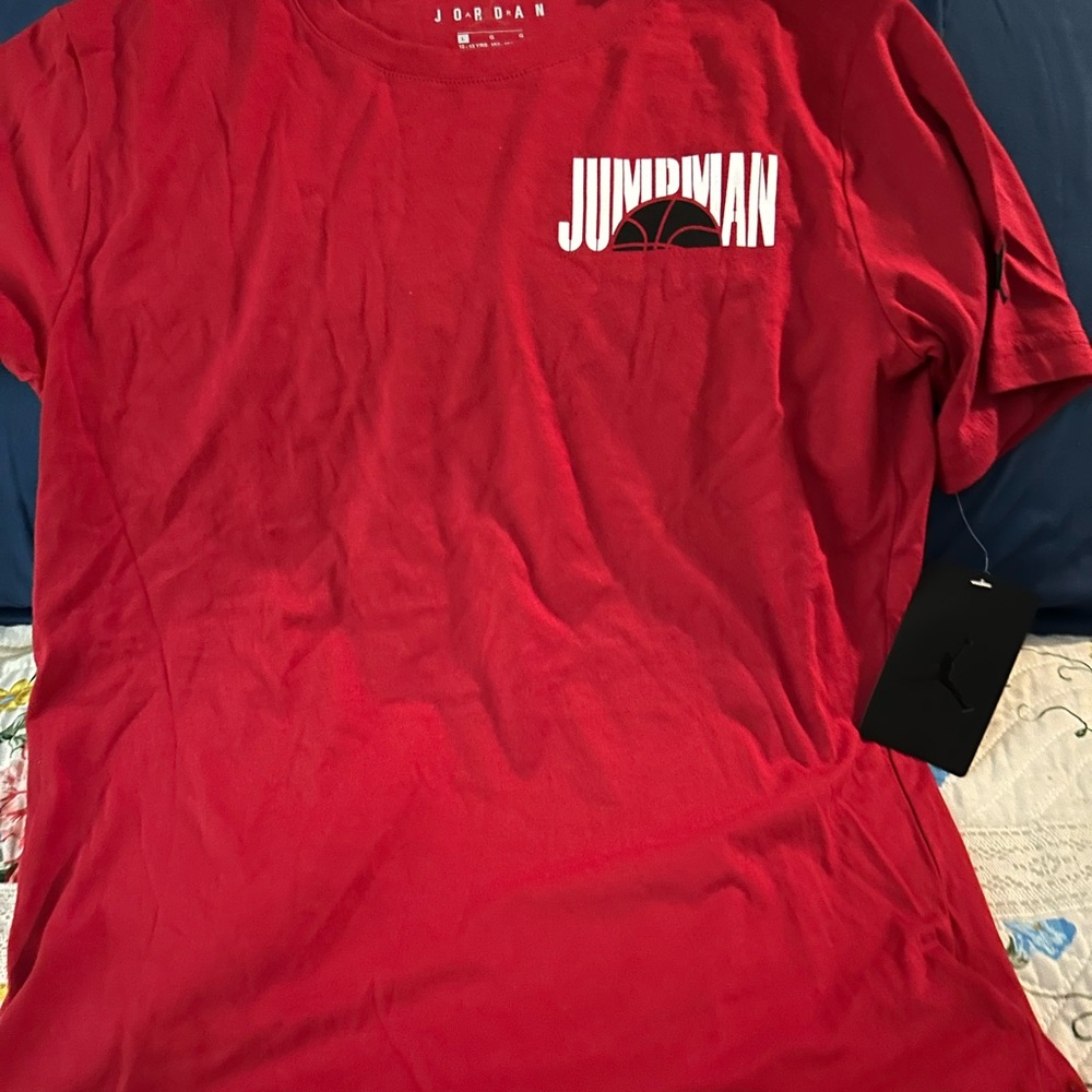Jordan Red Jumpman Logo Tee